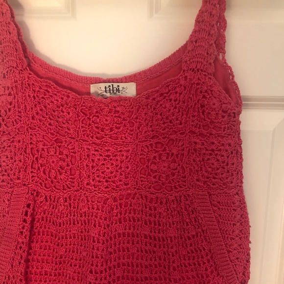 Tibi Pink Crochet Dress - Picture 2 of 4